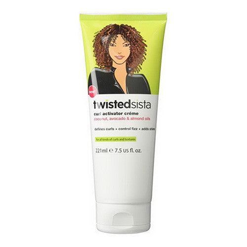 Twisted Sista Curl Activator Creme with Coconut, Avocado and Almond Oils, 7.5 Oz